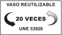 Reutilizable 20 veces